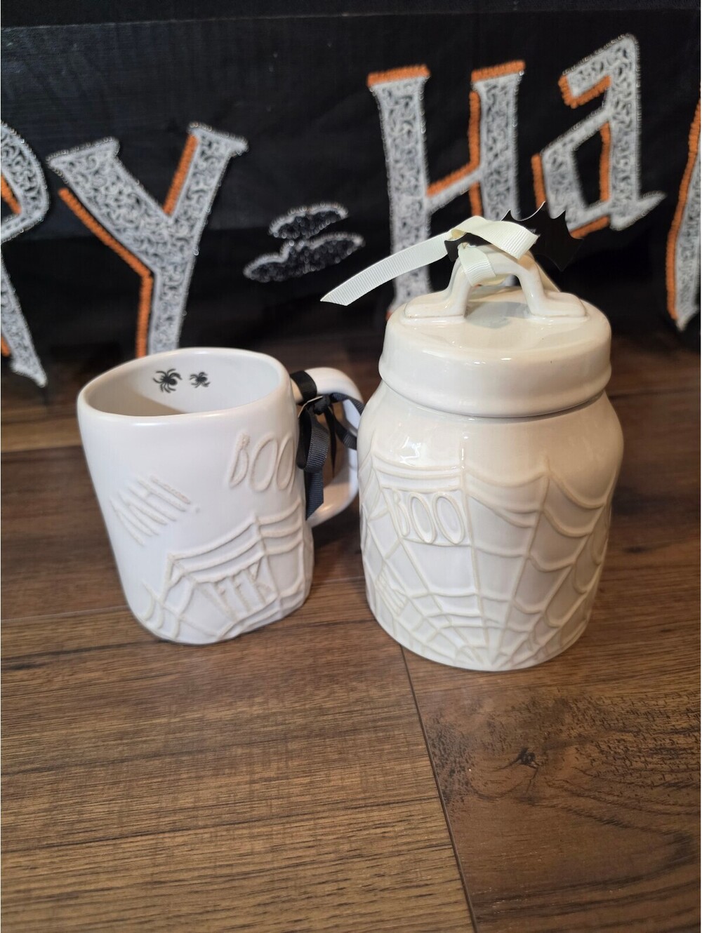 Rae dunn mug and canister